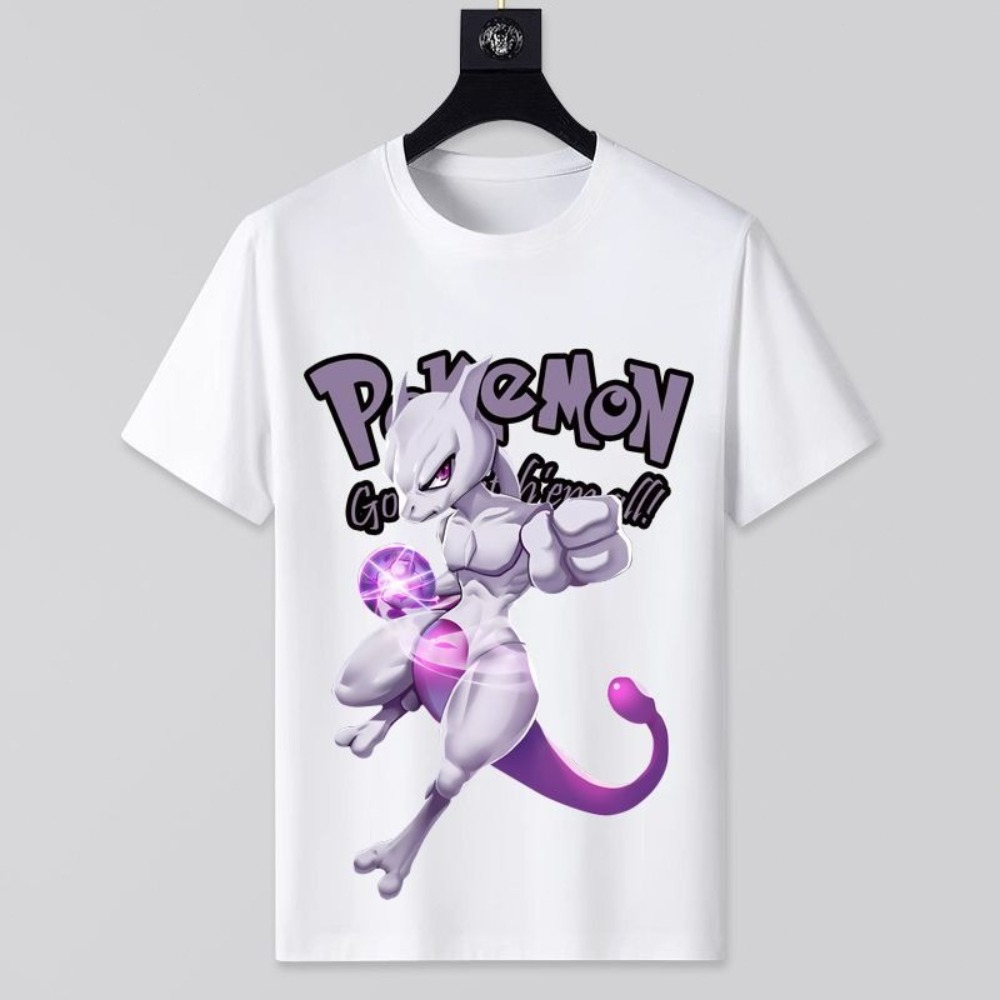 Anime Merchandise Store In Japan - T-shirt bianca con stampa Pokémon nuova