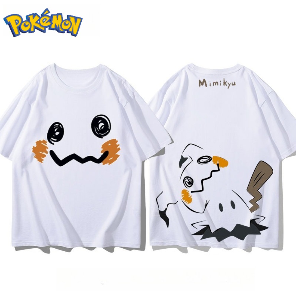 Anime Merchandise Store In Japan - Pokémon Mimikyu T-shirt stampata anteriore e