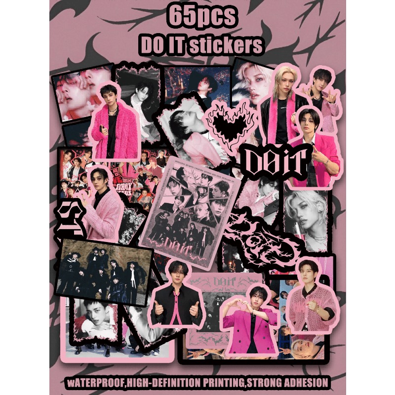 Sticker Sheet Set - Confezione di adesivi StrayKid, SK, DOIT