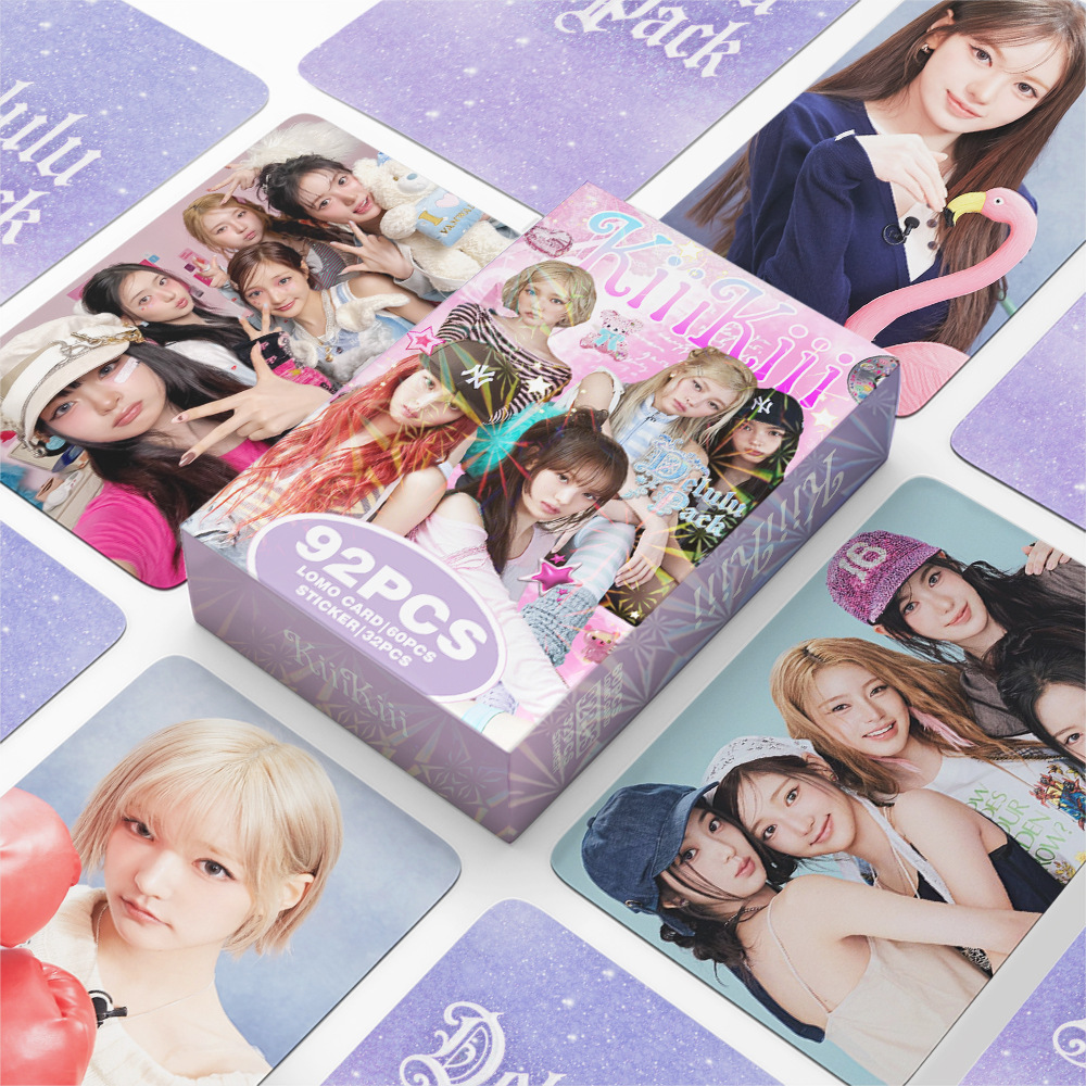 Sticker Sheet Set - Set di 92 Fotocard KiiiKiii Delulu,