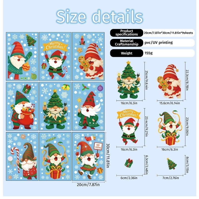 9 fogli/set di adesivi statici - Sticker Sheet Set recensione e prezzo